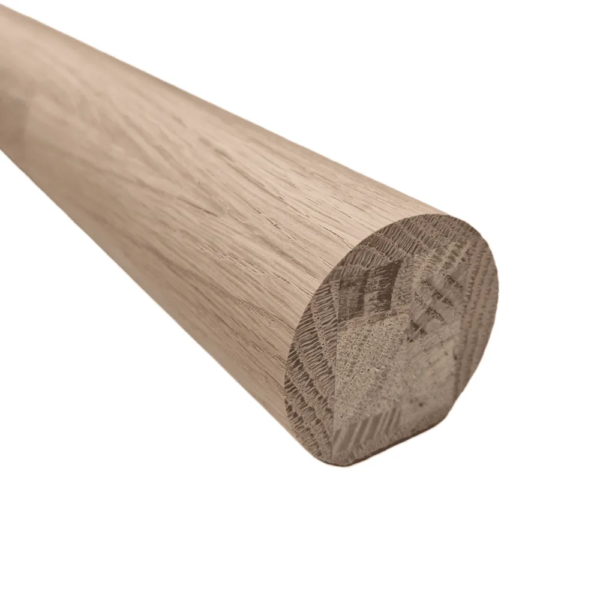 Oak Finger Joint Mopstick Handrail Ungrooved